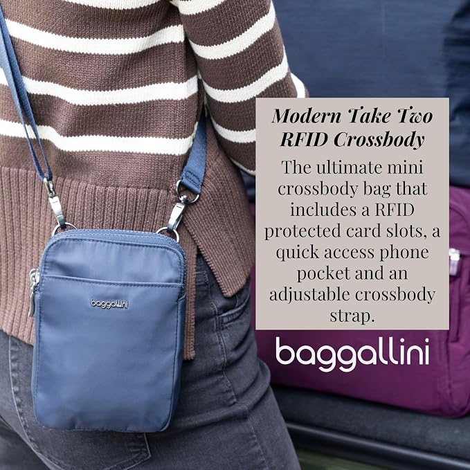 Baggallini Women's Modern Take Two Rfid Crossbody