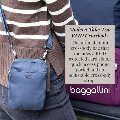 Baggallini Women's Modern Take Two Rfid Crossbody