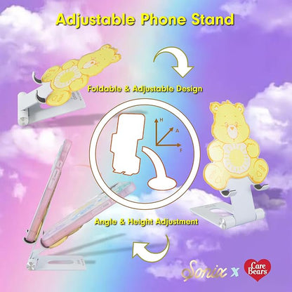 Sonix x Care Bears Character Phone Stand | Adjustable Cell Phone Holder, Desk Stand, Dock | Funshine Bear