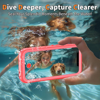 Cozycase Compatible with iPhone 12 Mini Waterproof Case - Full Body Rugged Dustproof Shockproof Case with Built-in Screen Protective Case for iPhone 12 Mini 5.4 inch (Pink)