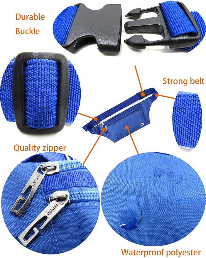 Naoki Outdoor Sports Running & Jogging & Travel Waterproof Utralthin Waist Pack/Bag Runner Belt
