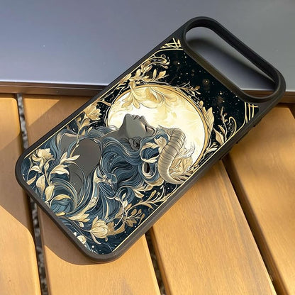Constellation Series - Capricorn Designs Magnetic for iPhone 17 air Case, Tarot Style Model Glass Phone Cover, Compatible with Magsafe, Pocket-Friendly - fits iPhone 17 air Case for Women