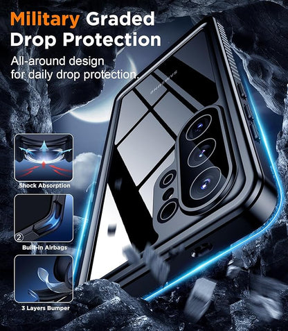 Temdan Designed for Samsung Galaxy S26 Ultra Case Waterproof, Built-in Lens & Screen Protector Military Grade Shockproof Dropproof IP68 Underwater Full Body Phone Case for Galaxy S26 Ultra 6.9"-Blue