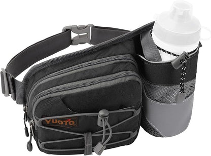 Waist Pack with Water Bottle Holder for Running Walking Hiking Fanny Pack Hydration Belt