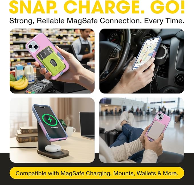 OtterBox iPhone 16e, 15, 14, & 13 Commuter Series Case - Slim & Tough, Pocket-Friendly, with Port Protection - Pink/Blue