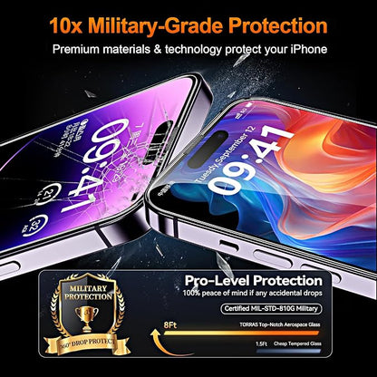3 Pack Screen Protector for iPhone 14 Pro 6.1 Inch, Auto Dust Removal, 9H Hardness, Anti-Fingerprint, HD Clear Tempered Glas with Auto Alignment Kit