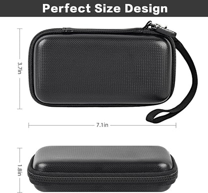 Case for Anker Magnetic Battery 10,000mAh Foldable Wireless Portable Charger, 633/622/621/321 5,000mAh Power Bank (MagGo) Holder, Storage for Baseus Power Delivery -Case Only (Black, Large)