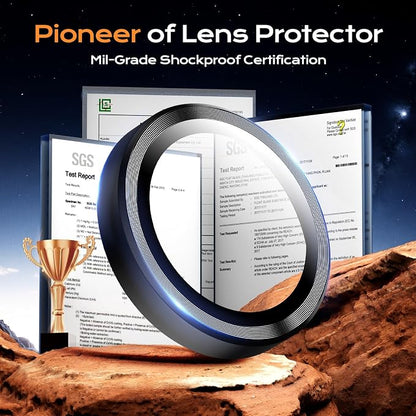 Camera Lens Protector for Samsung Galaxy S26 Ultra, Sapphire Glass Metal Individual Camera Cover Screen, Anti-drop, Case Friendly- Black