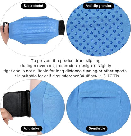 Leg Phone Holder, Cell Phone Leg Straps Ankle Wallet Thigh Holder Wallet Calf Straps Adjustable Arm Pouch Non Slip Sports Armband Storage Bag for Equestrian Jogger Running Workout
