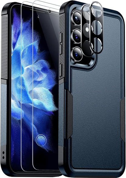 Red2Fire for Samsung Galaxy S24 Case, [Military Grade Drop Protection] Non-Slip Heavy Duty Full Body Shockproof Protection Phone Case for S24 Case 6.2 inch, Seablue