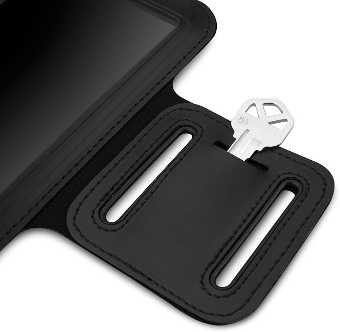 BoxWave Case Compatible with Zebra TC20 - Sports Armband, Adjustable Armband for Workout and Running - Jet Black