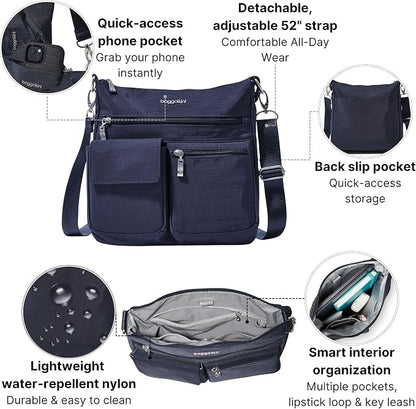 Baggallini Women's Modern Everywhere Slim Crossbody