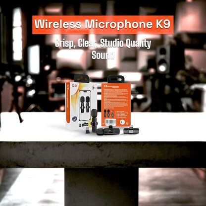 JLB American-Based Wireless Lavalier Microphone 2-Pack for iPhone, iPad, USB-C Devices, Plug & Play, Noise Canceling, 360° Sound Pickup, Reverb Mode, 65ft Range - Trusted by Creators Worldwide