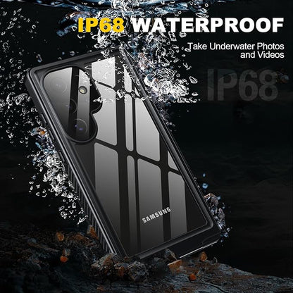 ANTSHARE for Samsung Galaxy S24 Ultra Case Waterproof, Built-in Lens & Screen Protector 360° Full Body Heavy Duty Protective Shockproof IP68 Underwater Case for Galaxy S24 Ultra(2024) 5G-Green