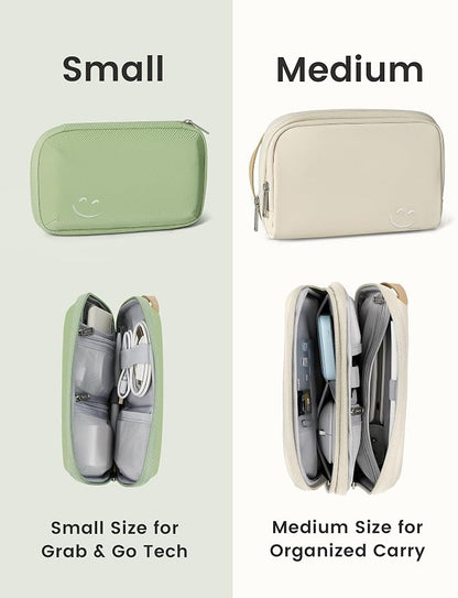 Travelkin Travel Cord Organizer, Cable Organizer For Electronic Accessories | Expandable electronics organizer, charger organizer, travel case, Large Capacity tech pouch for Card,Usbs, travel essentials