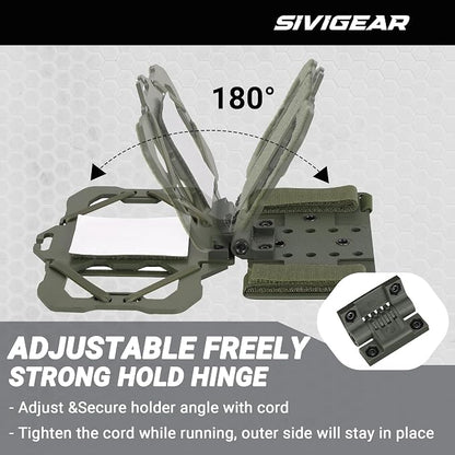 Tactical Phone Holder,Plate Carrier Phone Mount Not Block the Phone Camera Molle Phone Holder for Hunting,Duty,Hiking