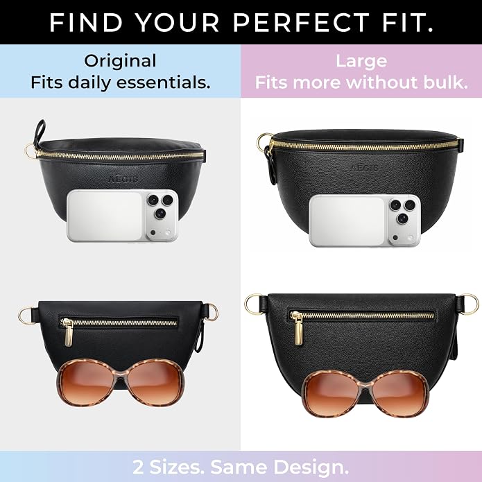Leather RFID Anti Theft Sling Bag for Women, Pickpocket Proof Travel Crossbody Bag, RFID Blocking Crossbody Purse for Women
