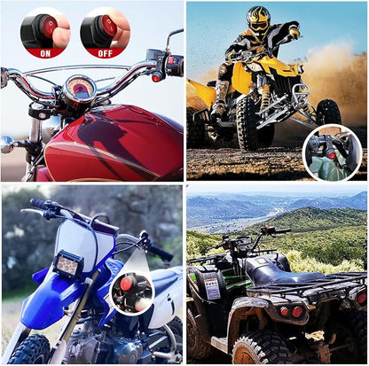 Nilight Wiring Harness Kit Nylon 16 AWG 2 Leads 12V Motorcycle Handlebar Switch On Off Power Relay Blade Fuse for LED Light Bar Off Road Lights on Motorcycles Bicycles ATV UTV