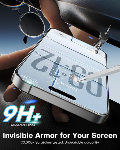 OMOTON 2+2 Pack Matte Screen Protector for iPhone Air, Matte Layer Film with Camera Lens Protector, Easy Installation Tool, Anti-glare, Smooth Touch， Feel as Silk