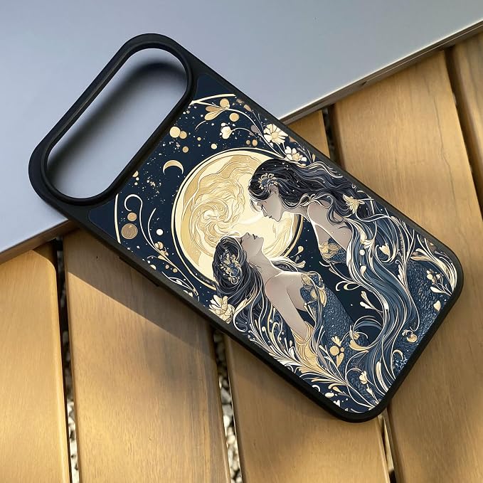 Constellation Series - Pisces Designs Magnetic for iPhone 17 air Case, Tarot Style Model Glass Phone Cover, Compatible with Magsafe, Pocket-Friendly - fits iPhone 17 air Case for Women