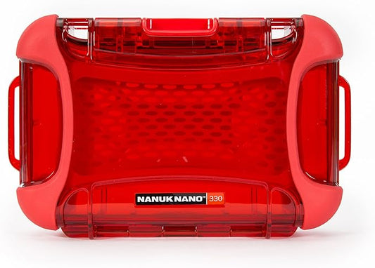 Nanuk 330-0009 Nano Series Waterproof Large Hard Case for Phones, Cameras and Electronics (Red)