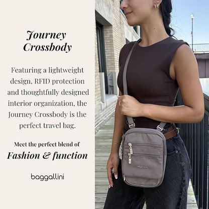 Baggallini Journey Crossbody Bags for Women 9x6 Small Lightweight Travel Handbag W/RFID