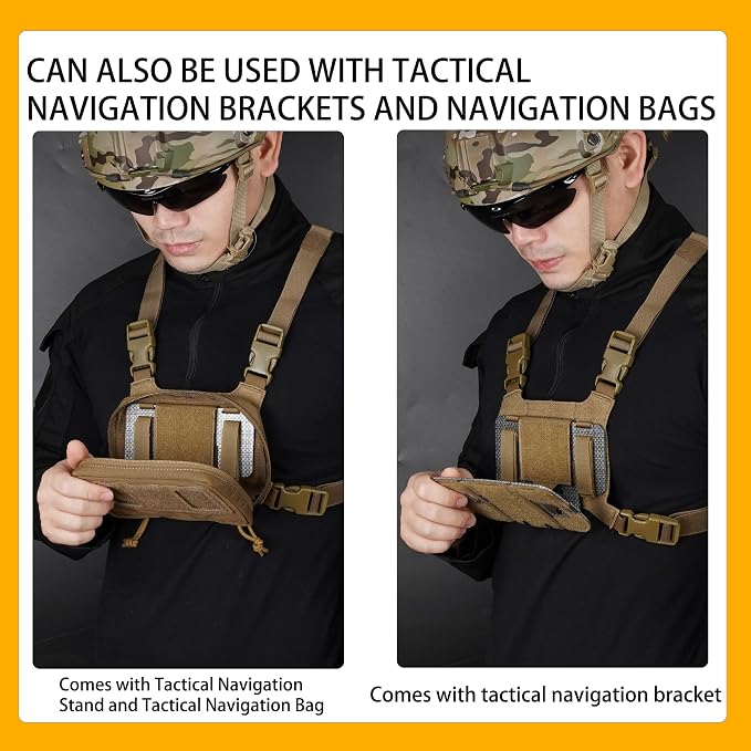 Tactical Phone Holder,Plate Carrier Phone Mount Not Block the Phone Camera Molle Phone Holder for Hunting,Duty,Hiking