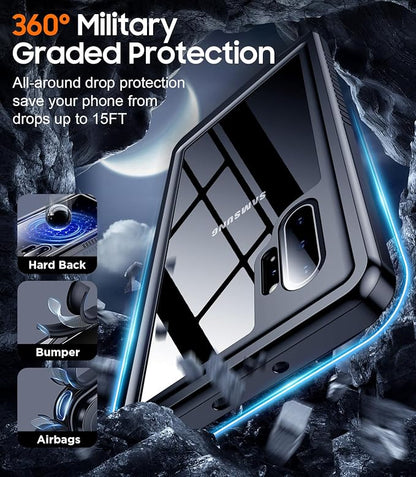 Temdan for Samsung Galaxy Note 10 Plus Case Waterproof, [Military-Grade Drop Protection] [IP68 Underwater] Full Body Heavy Duty Rugged Shock-Proof Case for Note 10 Plus 6.8''-Purple