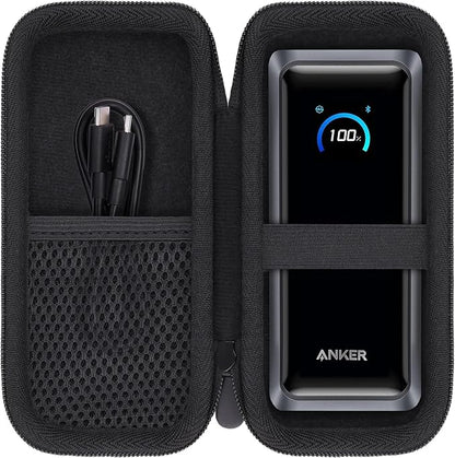 khanka for Anker Prime Power Bank, 26,250Mah Case, Hard Travel Bag Compatible with Anker Prime Power Bank 26K, 300W, Case Only (Black)