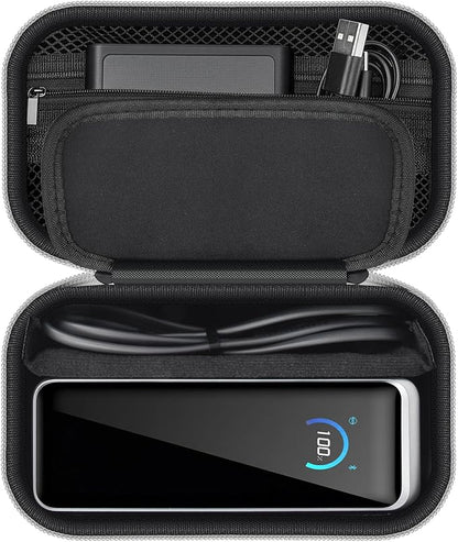 Power Bank Case Compatible with Anker Prime Power Bank 26250 (300w)/ 27650/ 25000/ 24000mAh(737) Power Banks, Storage Organizer for 100W Charging Base, Cable for Business Travel Outdoor Use (Box Only)