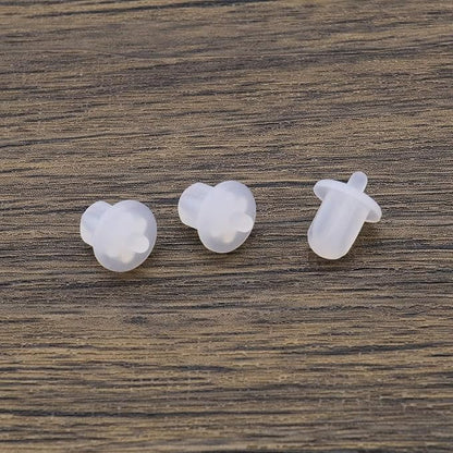 The Lord of the Tools 20Pcs 6.35mm Silicone Anti Dust Plugs Socket Dust Cover Anti Dust Jack Plug Stopper Cap Accessories for Amplifier DVD Karaoke White