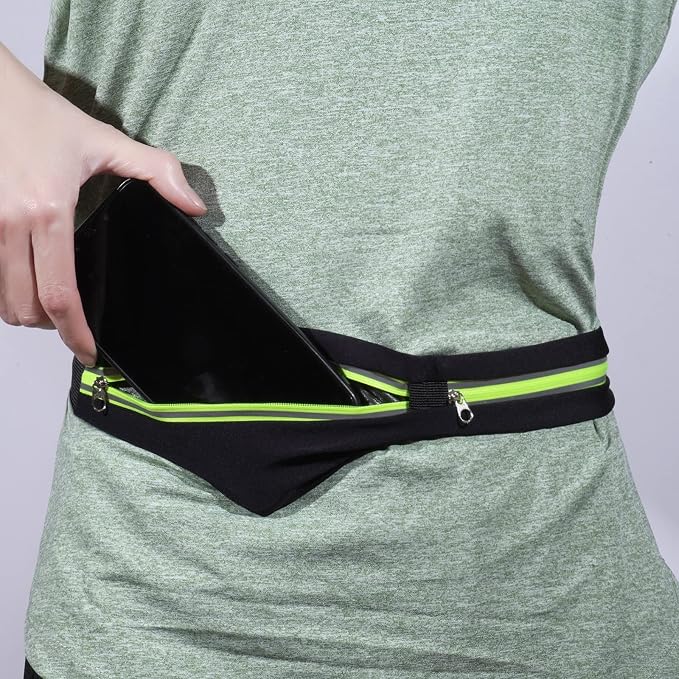 Running Belt Fanny Packs for women and men,Belt Bag for Hiking Cycling Workout,Reflective Fanny Packs for Men Runners Belt Compatible with iPhone13,12 pro,Travelling Money Phone Holder for Running
