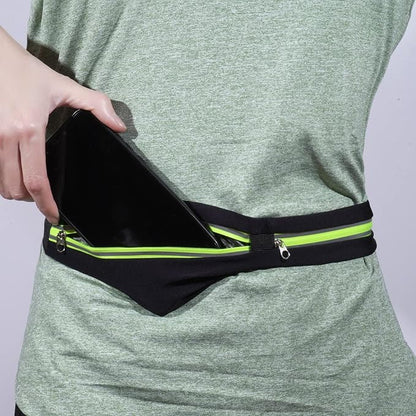 2 Pack Running Belt Fanny Packs for women and men,Belt Bag for Hiking Cycling Workout,Reflective Fanny Packs for Men Runners Belt Compatible with iPhone13,12 pro,Travelling Money Phone Holder