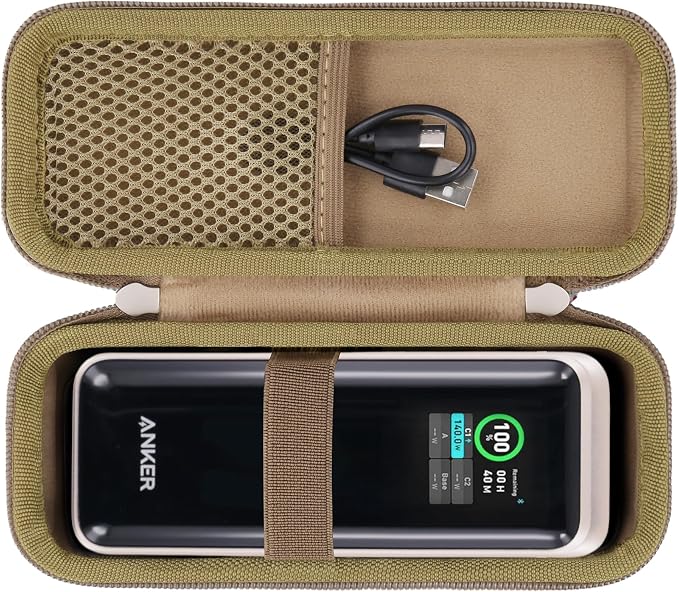 khanka Case for Anker Prime Power Bank 27650mAh 250W,Case Only (Golden).