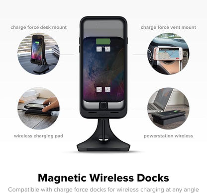 mophie Juice Pack - Wireless Charging Protective Power Pack Case, Charge Force Technology, Compatible With Qi-Enabled & Other Wireless Charging Systems, For iPhone 7 & 8 and iPhone SE