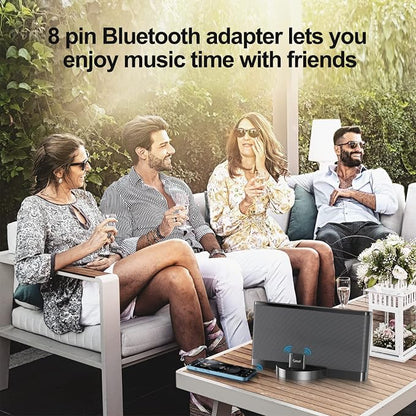 Smof 8 Pin Bluetooth Adapter Receiver Only for Bose Sounddock III/XT, Philips DS1155B/93, Philips AJ7260D/93, JBL MS302GM, Yamaha TSX-14, iHome IPL8BN, Zeppelin Air C Bowers Wilkons, RSR DS406BT