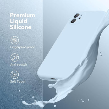 Magnetic for iPhone 11 Phone Case Silicone, Compatible with MagSafe, [Full Camera Protection][Screen Protector] Slim Shockproof Protective Case for iPhone 11 6.1", Light Blue