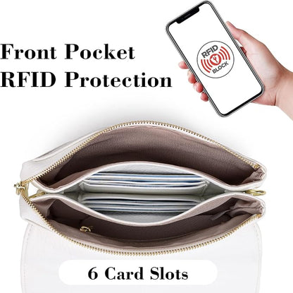 MINICAT RFID Blocking Small Crossbody Bags for Women Vegan Leather Mini Travel Purses Cell Phone Purse Cross Body Bag