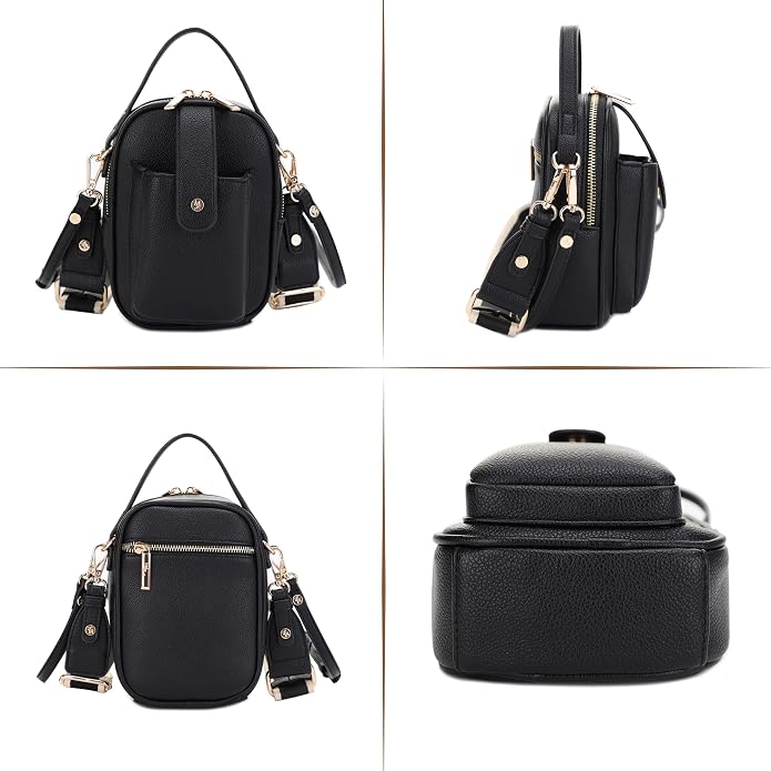 Mali+Lili Gail Vegan Leather Multi Compartment Crossbody Bag