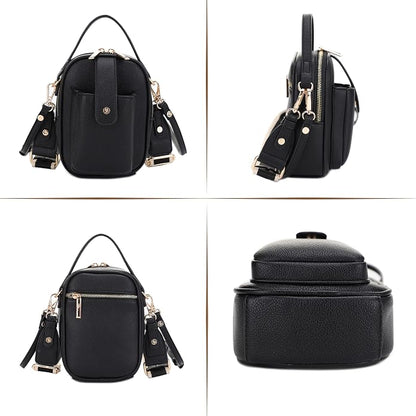 Mali+Lili Gail Vegan Leather Multi Compartment Crossbody Bag