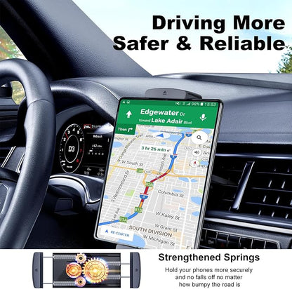 Z Fold 7 6 5 4 3 2 Car Mount, No Block Vent & Grip Firmly Z Fold 6 Accessories, Broad Compatible for Galaxy Z Fold iPad mini iPhone 16 15 14 13 12 Pro Max Samsung S25 Ultra