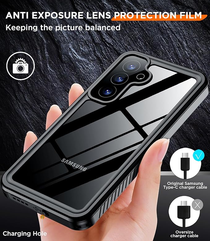 Temdan for Samsung Galaxy S25 FE Case Waterproof, [Military-Grade Drop Protection] [IP68 Underwater] Full Body Heavy Duty Rugged Shock-Proof Case for S25 FE 6.7 Inch Teal