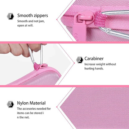 co2CREA Hard Case Compatible with Anker 621 Nano Power Bank 5,000mAh 12W Portable Charger, Pink Case
