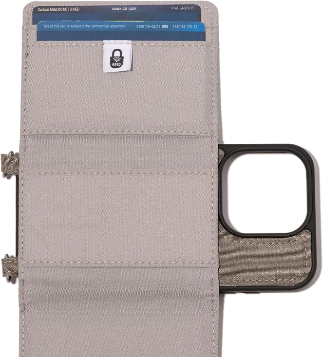 Baggallini On The Go iPhone Card Case Crossbody - Lightweight iPhone Case Designed for iPhone 13, iPhone 14, iPhone 15 and iPhone 15 Pro