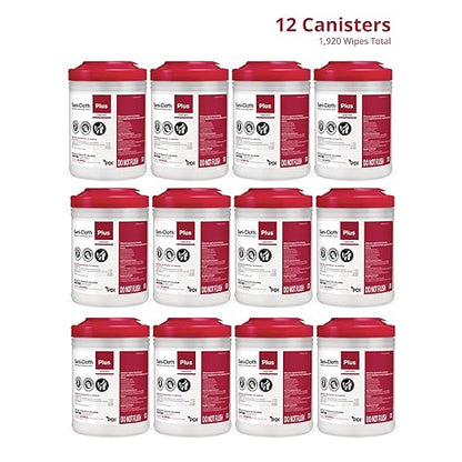 Sani-Cloth Plus Hard Surface Disinfectant Wipe, 160 Count, Q89072 - Case of 12 = 1920 Wipes