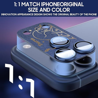 2 Pack Camera Lens Protector for iPhone 17 Pro,Scorpio Pattern, AR 360-Degree Protection,Drop Protection,Anti Scratch Full-Coverage,Camera Transmfttance HD,Easy Installation, Dark Blue