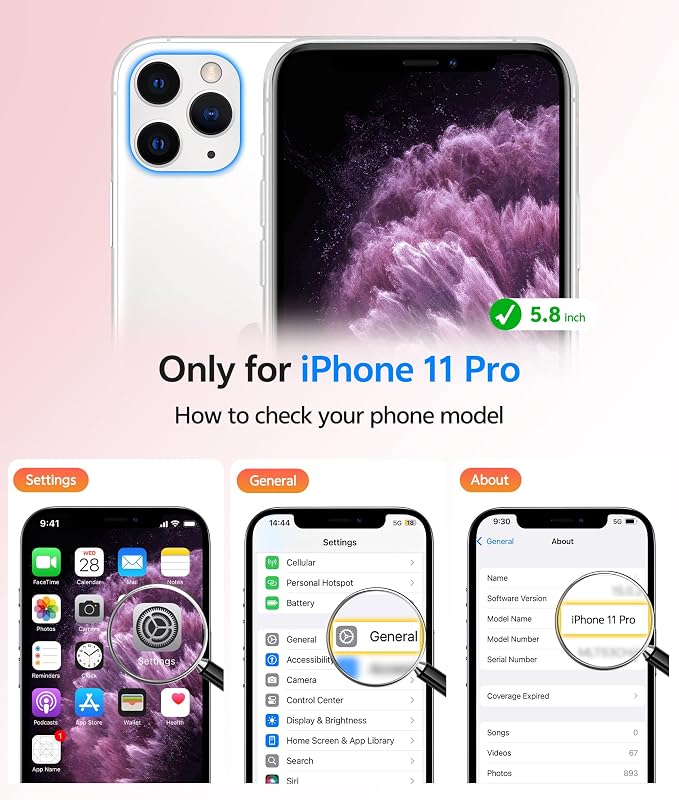 FNTCASE for iPhone 11 Pro Case: [Compatible with Magsafe] Translucent Matte Magnetic Phone Cover - Military Grade Drop Protection Shockproof Protective for iPhone 11Pro 2019 Cases - Hot Pink
