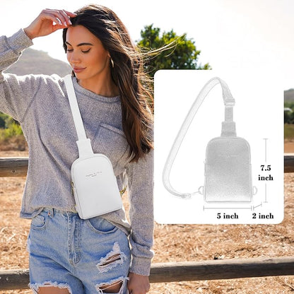 INICAT Small Sling Bag for Women Everyday & Travel Crossbody Bags Lightweight Cross Body Purses Vegan Leather