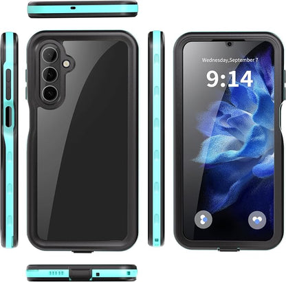 Beasyjoy for Samsung Galaxy A16 5G Phone Case, IP68 Waterproof with Built-in Screen Protector, Rugged Full Body Military Grade Shockproof Dustproof Protective Underwater Cover, Blue/Clear