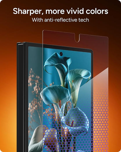ZAGG Glass XTR5 Samsung Galaxy Z Fold8 Screen Protector | Front Screen, 11x Stronger Graphene-Infused Tempered Glass, Blue Light Filter, Anti-Reflective, InvisibleShield, Easy Install
